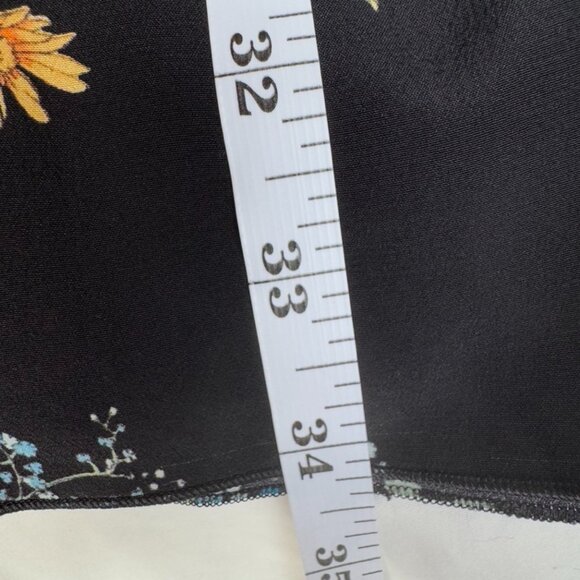 NWT No. 21 Black w Bright Floral 100% Silk Long Sleeved Mini Dress - Picture 12 of 13
